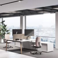 Office Bench Desk - Pop Woody Frezza