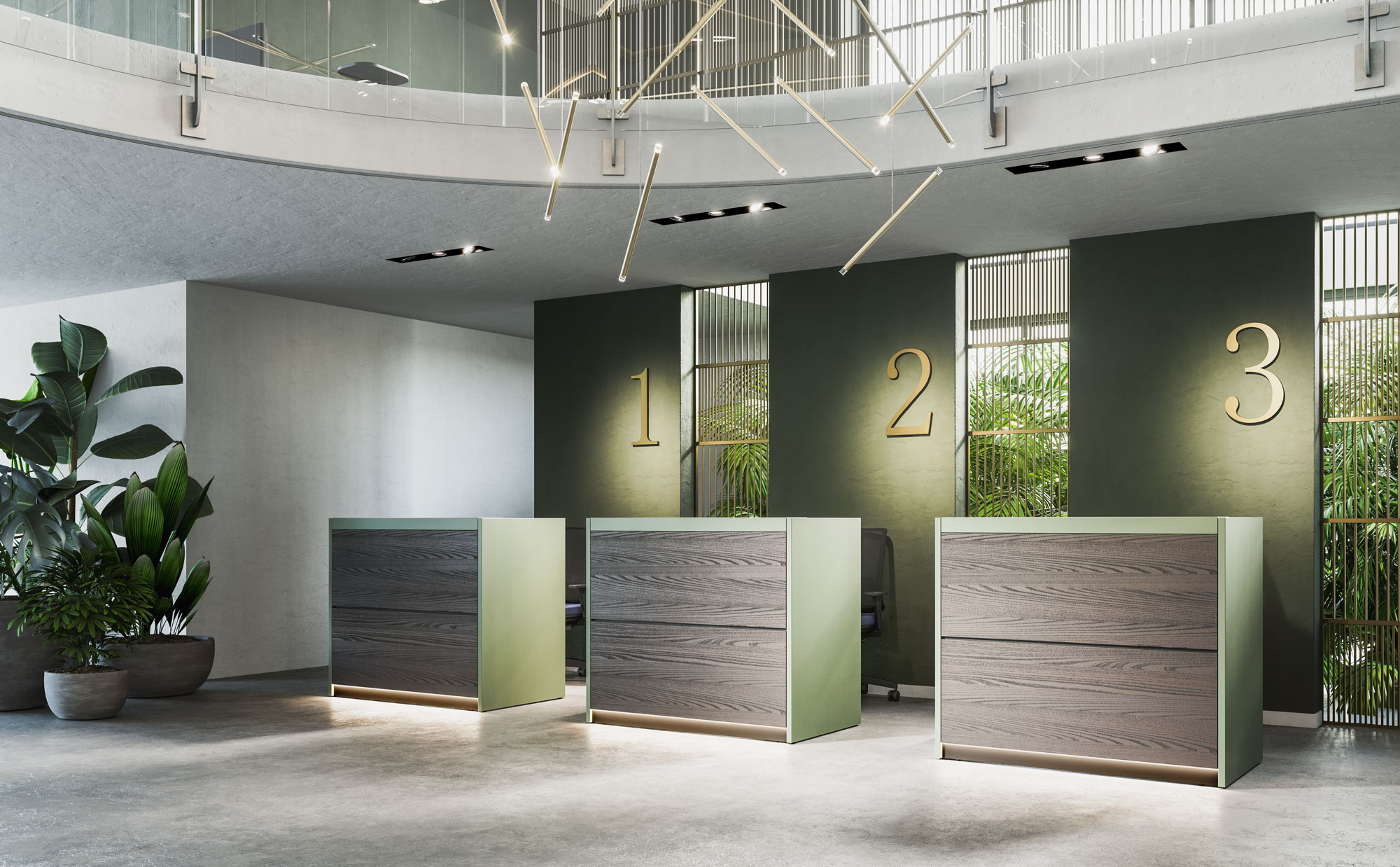 Mobilier d'Accueil pour Hall du Bureau et Hôtel - Frezza