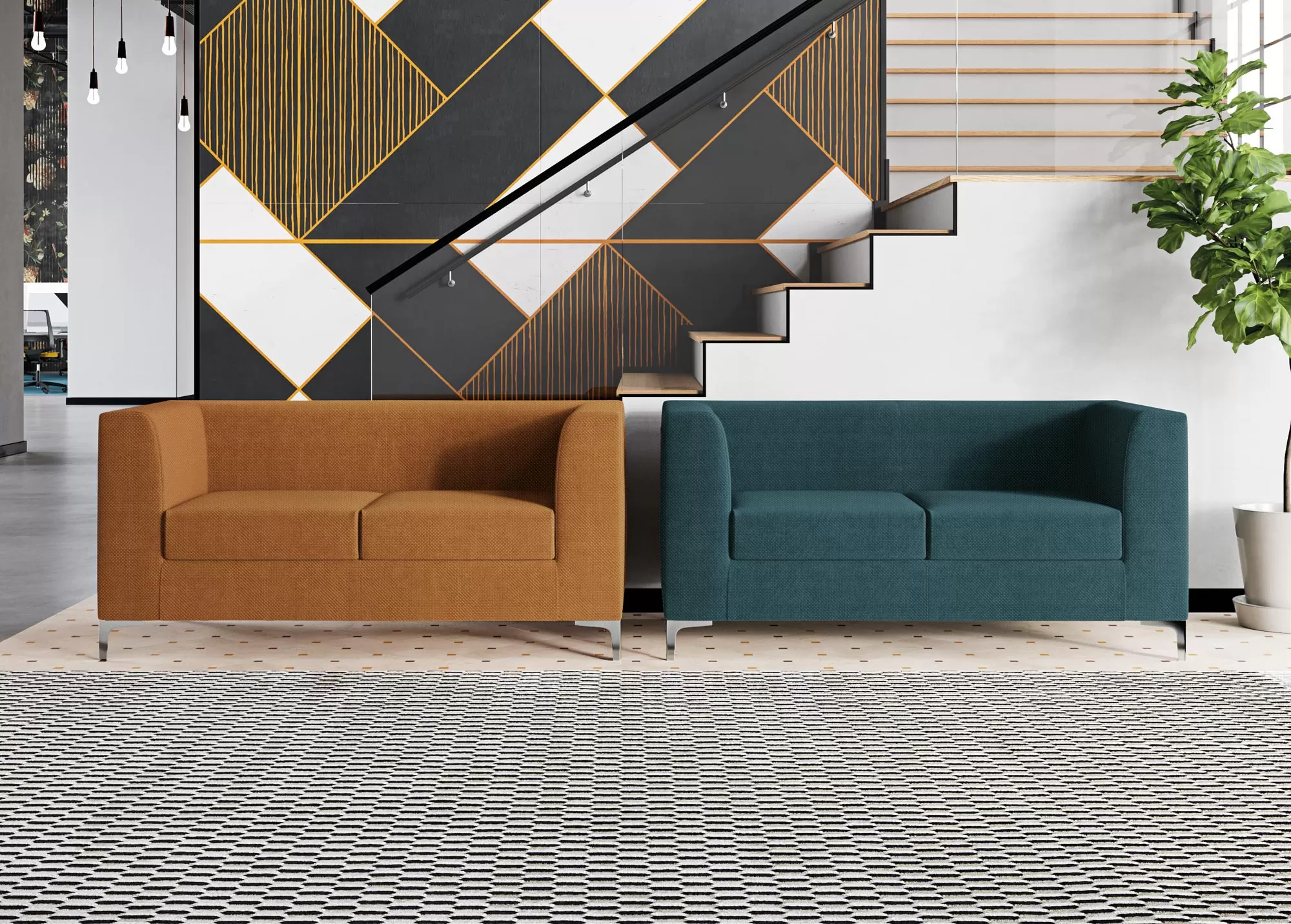 Fauteuils et canapés pour bureaux et salles d'attente - Domino Plus