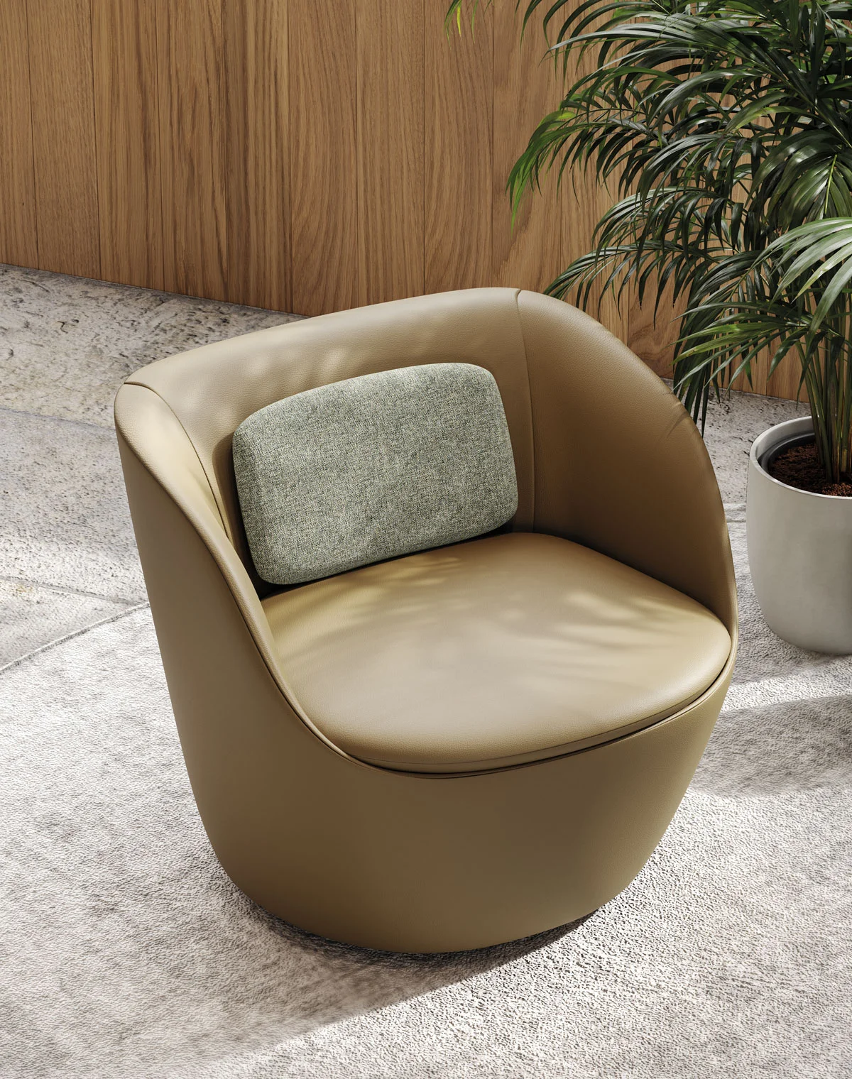 Fauteuil de Bureau Design en Cuir et Tissu - Radar Frezza