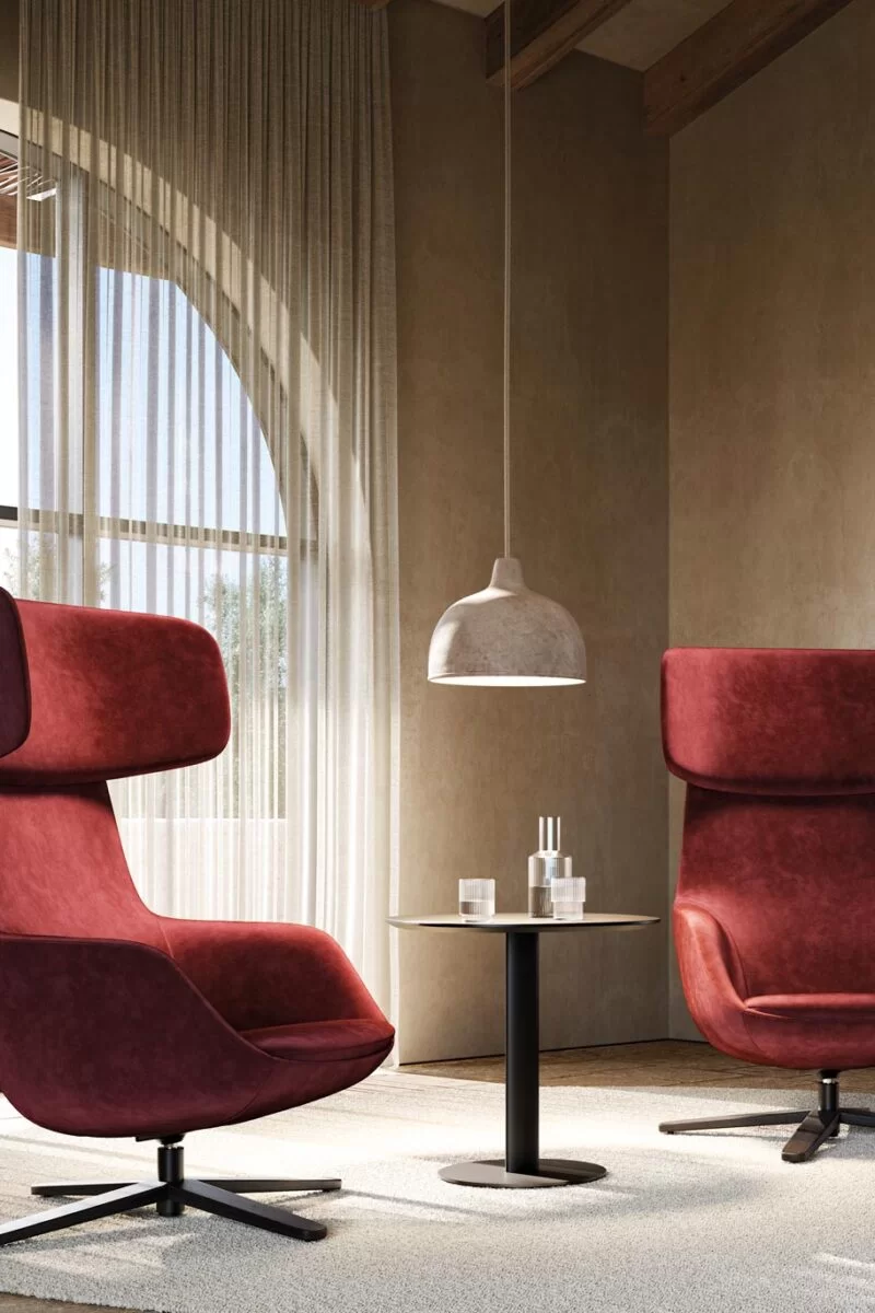 Mobilier lounge professionnel. Fauteuils, canapés et tables conçus pour insuffler de la beauté.