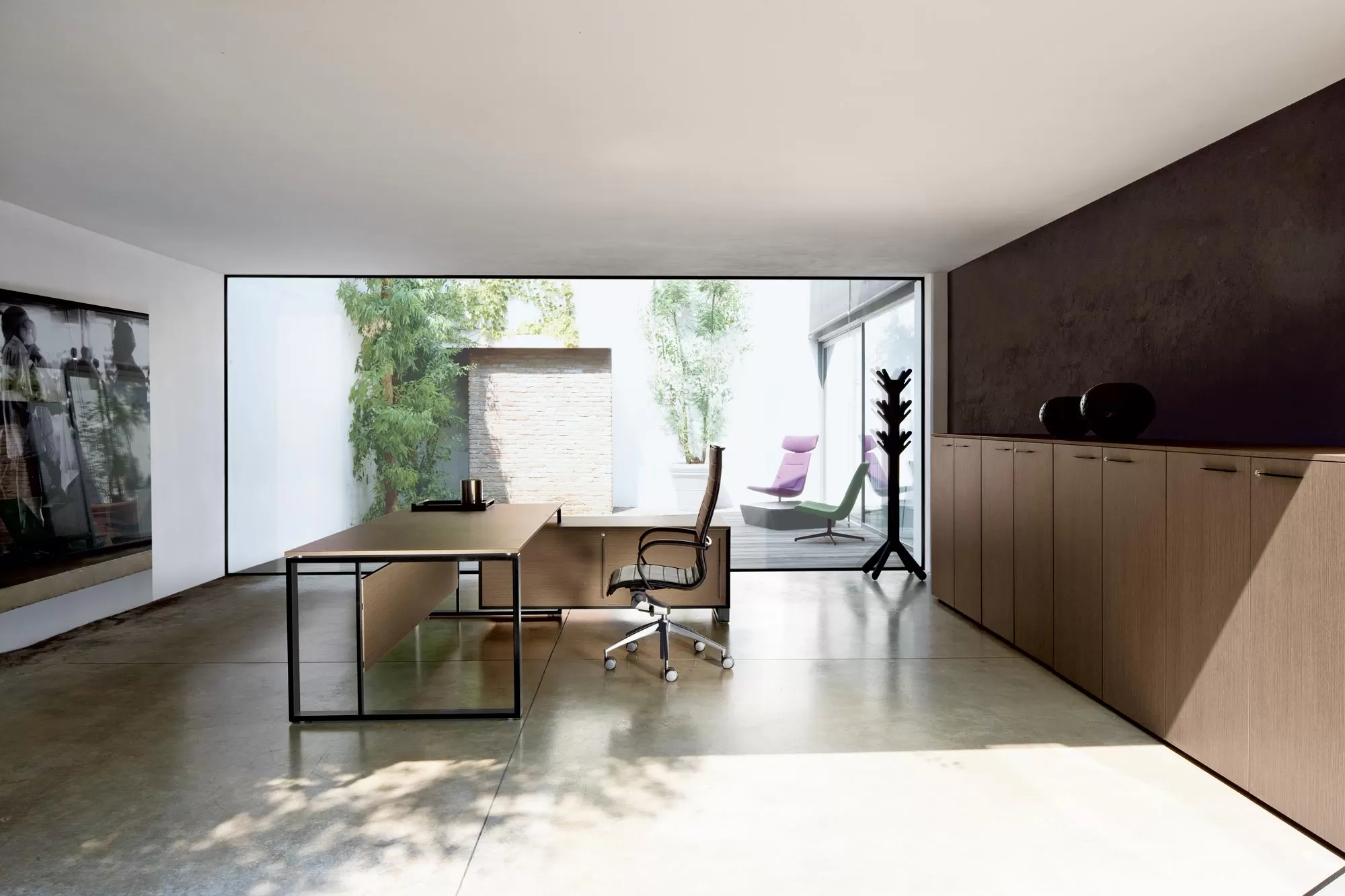 Modern Executive Desk - Velvet Frezza