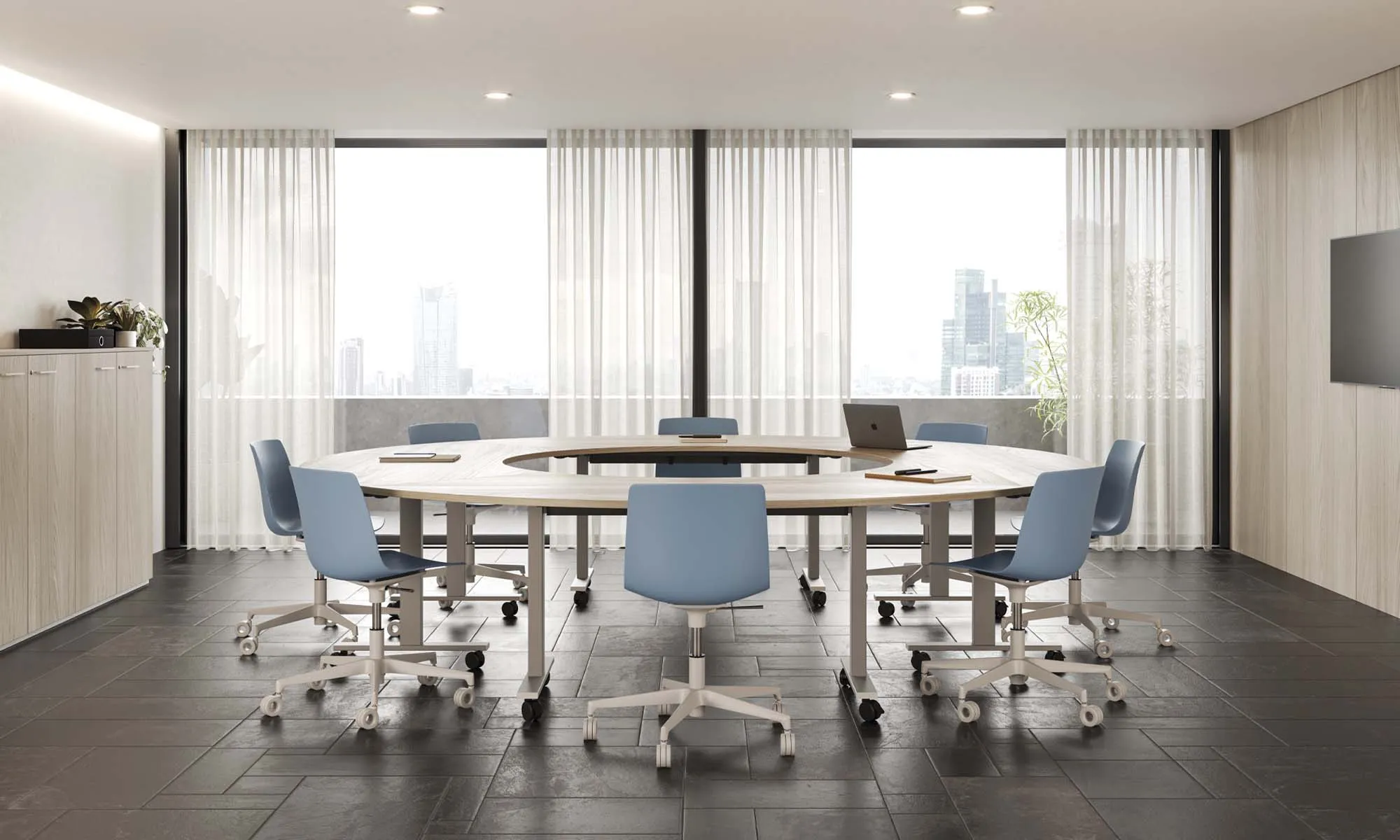 Folding Desk with Wheels - Frezza Pop Folding