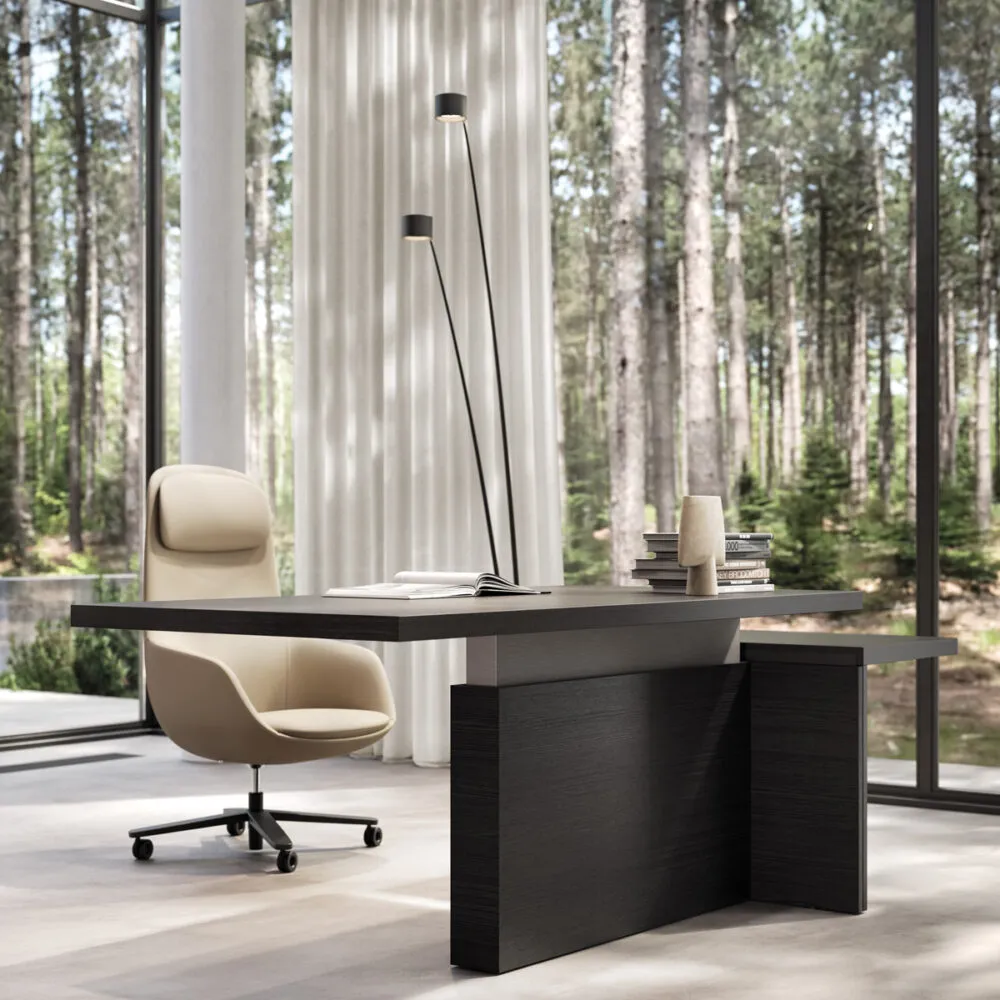 Scrivania ufficio presidenziale e direzionale moderna di design Stefano Boeri. Mux70 Frezza