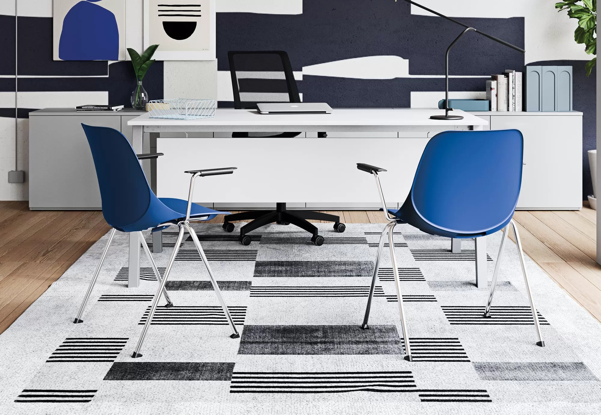 Chaises Empilables avec écritoire en Polypropylène - Len