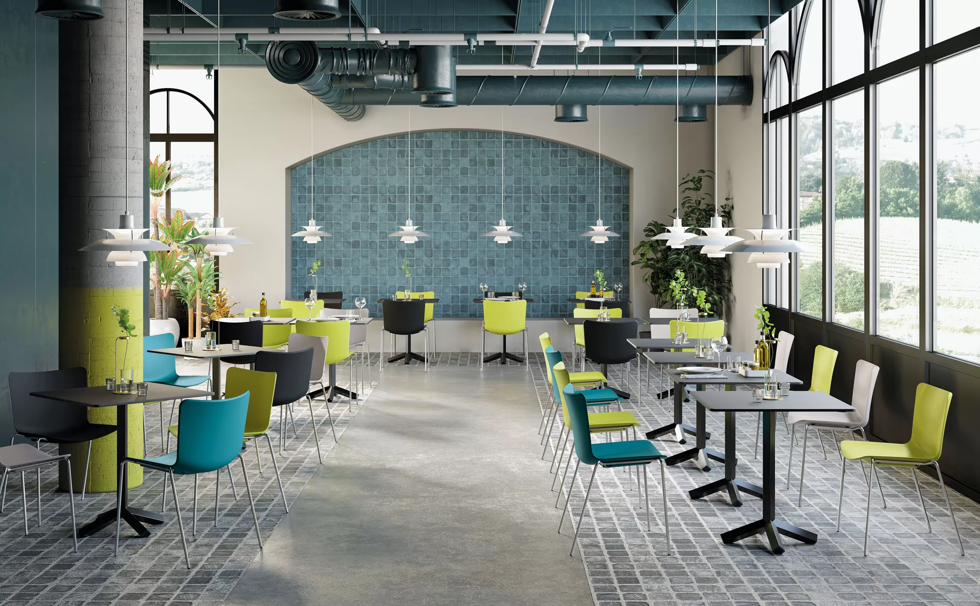 Polypropylene Stackable Chairs for Meeting Rooms and Offices