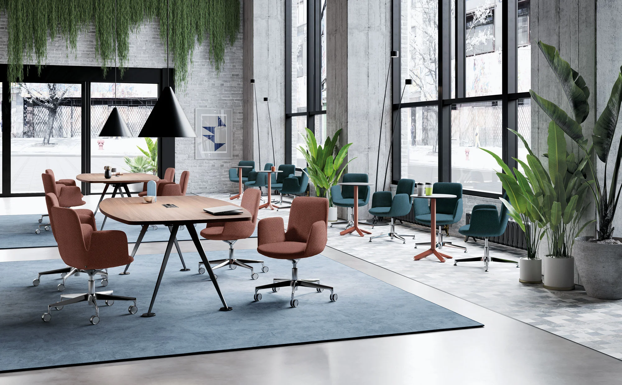 Design Armchairs for Office, Waiting Room and Restaurant. Fiori di Loto Frezza