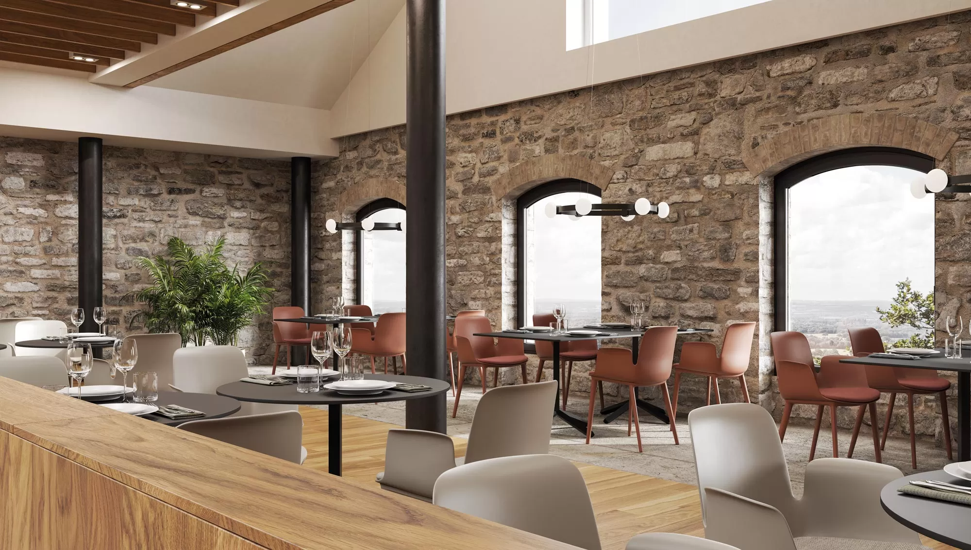 Upholstered Chairs for Office, Restaurant, and Bar - Fior di Loto