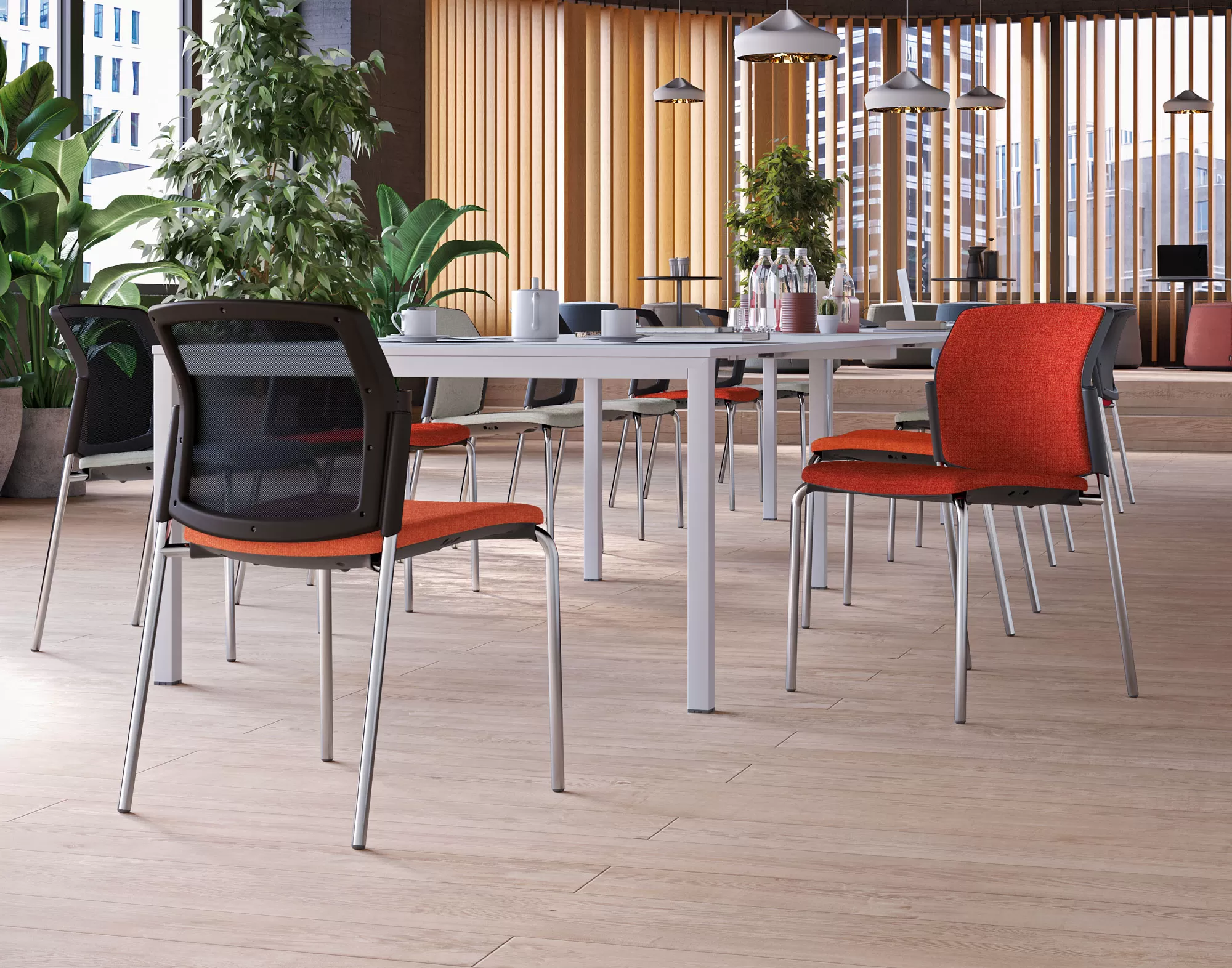 Chaises Empilables en Polypropylène - Noma Frezza