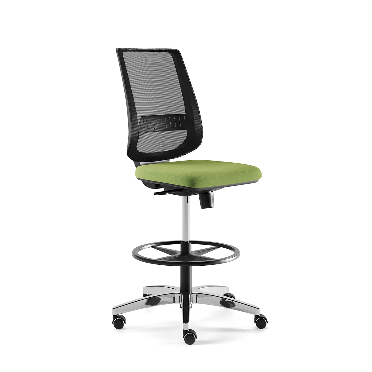 Ergonomic Office Stool. Adjustable and with Castors - Lol