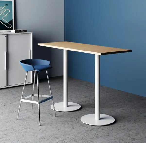 Office High Table Round and Square. Table for Stools - Pop