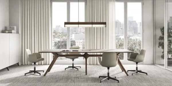 Meeting Tables for Office in Glass and Wood - Dr