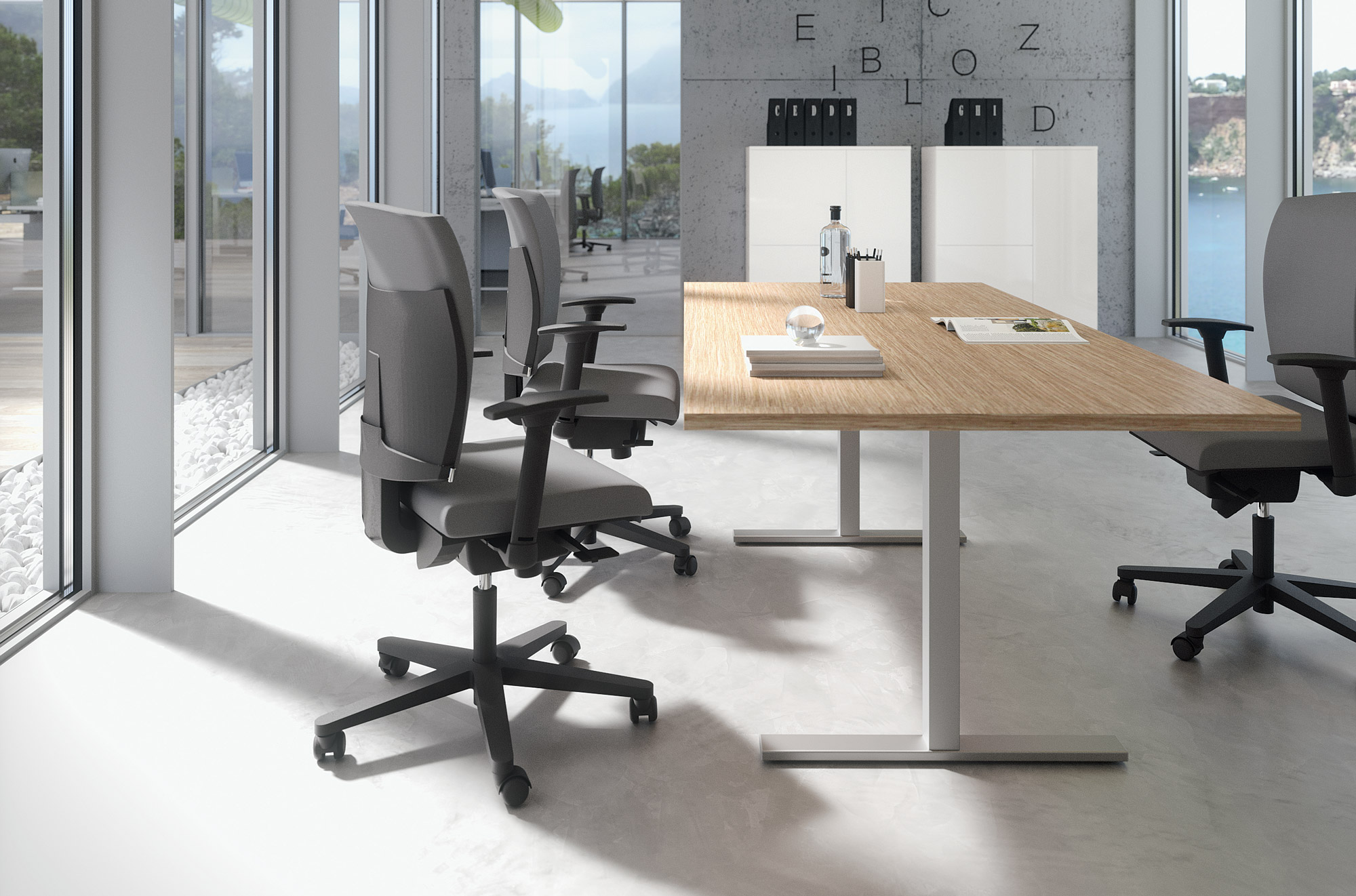 Frezza Pop Table Tavolo Riunione Ufficio di Design. Ovale e Rettangolare - Pop Tee