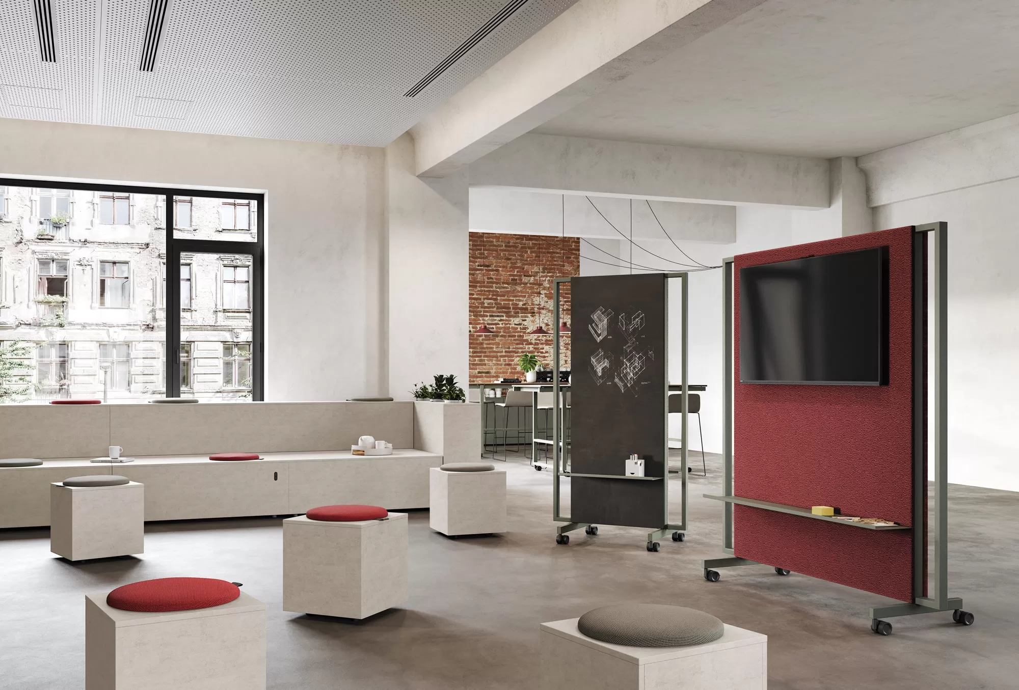 Bleachers Modular Seating for Office - Gradone Frezza