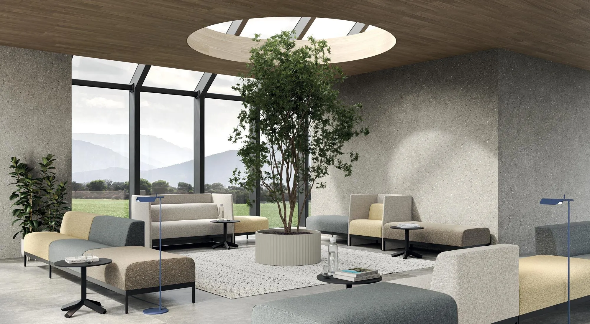 Panche imbottite Frezza eleganza e comfort spazi attesa