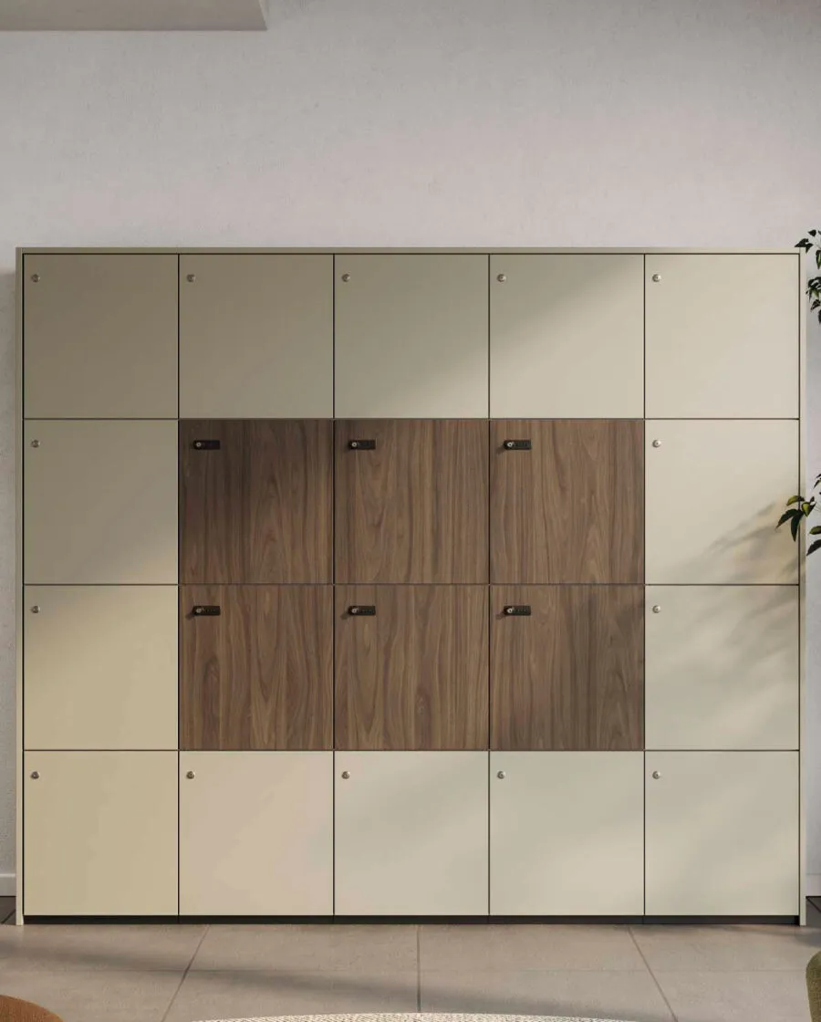 sistema di armadietti Lockers con ante numerate