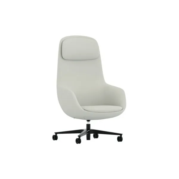 Fauteuil de direction design Radar Executive, dossier haut, vue de face – Frezza