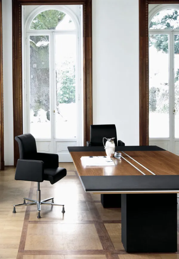 Max office visitor chairs around a meeting table