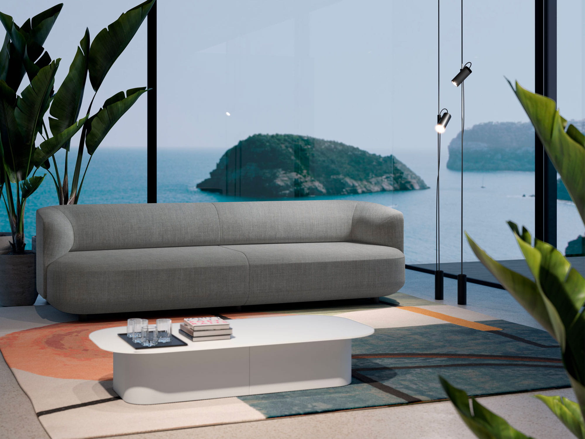 Poltrone e tavolini arredi per reception e lounge