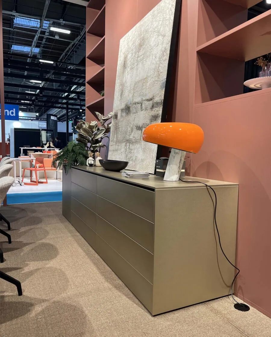 fiera workspace parigi stand frezza mux70 sideboard