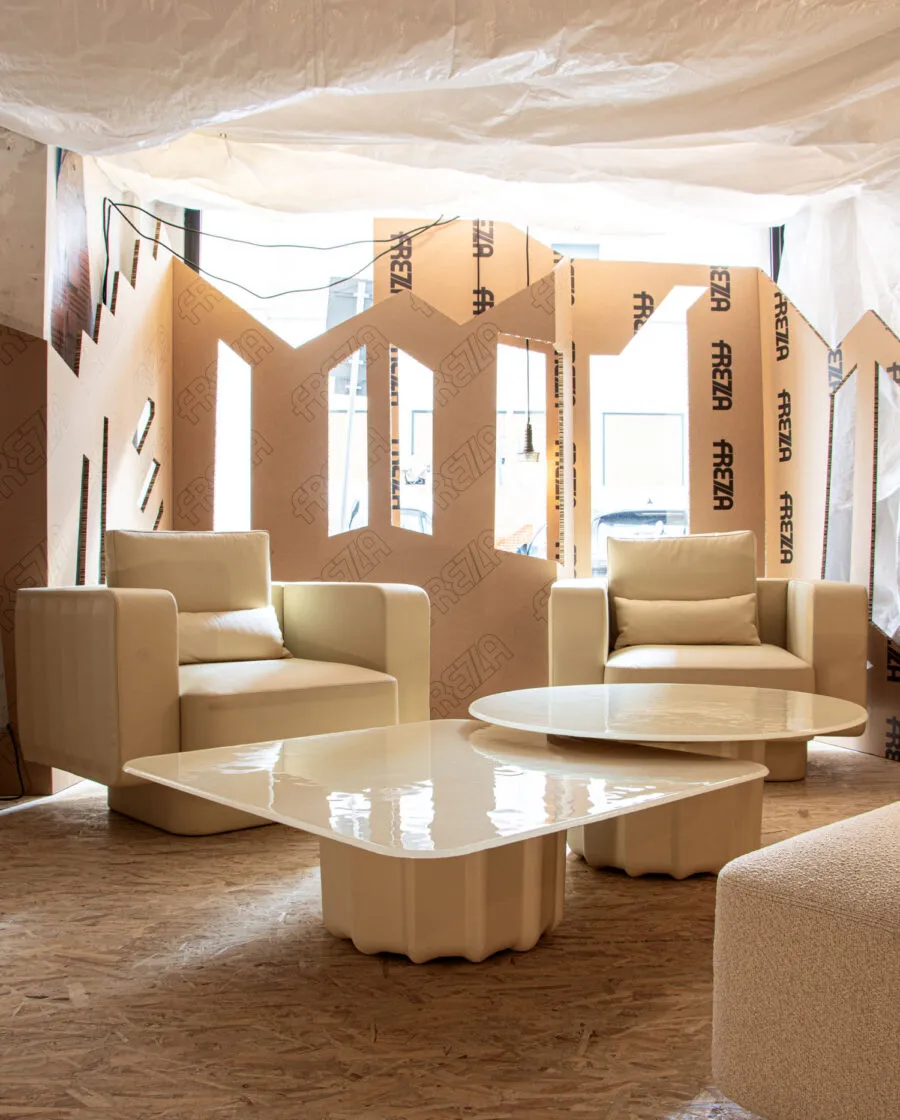Frezza Milano Design Week 2026 Showroom San Babila - Sabree armchairs
